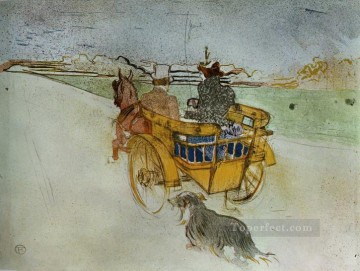 アンリ・ド・トゥールーズ・ロートレック Painting - ラ・シャレット・アングレーズ イギリスの犬車 1897年 トゥールーズ ロートレック・アンリ・ド